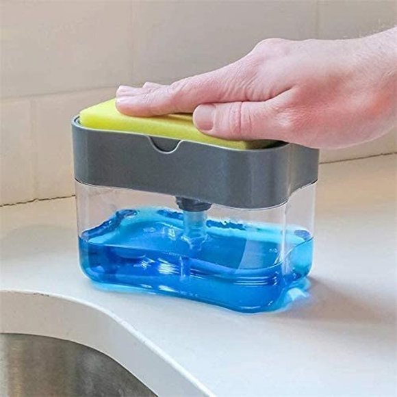 Dalax-Dish Soap Dispenser Detergent Squeezer for Kitchen Sink Dish Washing Set - Picture 2 of 5
